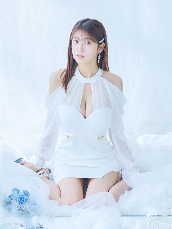 画像12: シフォン袖タイトミニドレス/谷間見せ/背中見せ/長袖/ボタン/スリット/アメスリ/オフショルダー/タイト/ミニドレス/キャバドレス【S-Mサイズ/2カラー】[OF03-U] 【YN】dzw (12)