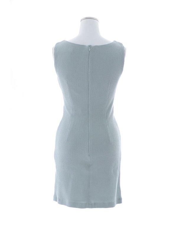 画像14: ワッフルノースリーブドレス/ジップ/谷間見せ/背中隠し/ミニドレス/キャバドレス【XS-Mサイズ/1カラー】[OF03] 【YN】dzj (14)