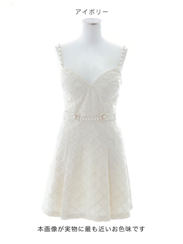 画像12: 【ウィンターセール！】SALE!ビジューキャミソールワンピースドレス/刺繍レース/プリーツ/谷間見せ/背中見せ/ミニドレス/キャバドレス【XS-Mサイズ/1カラー】[OF03] 【YN】dzc (12)