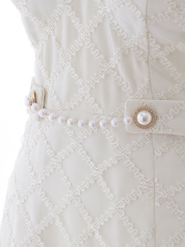 画像29: 【送料無料！】【sifeel/シフィール】ビジューキャミソールワンピースドレス/刺繍レース/プリーツ/谷間見せ/背中見せ/ミディアムドレス/キャバドレス【S-Mサイズ/3カラー】[OF03-X] 【YN】dzc (29)