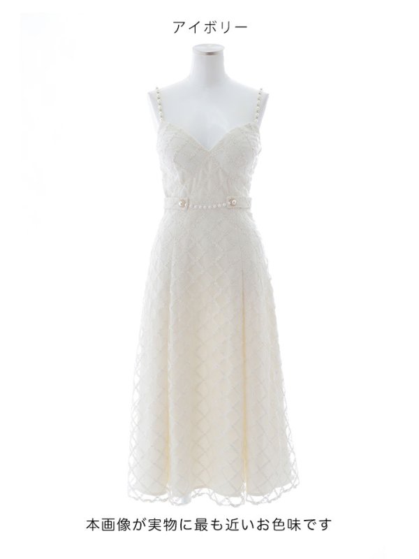 画像25: 【送料無料！】【sifeel/シフィール】ビジューキャミソールワンピースドレス/刺繍レース/プリーツ/谷間見せ/背中見せ/ミディアムドレス/キャバドレス【S-Mサイズ/3カラー】[OF03-X] 【YN】dzc (25)