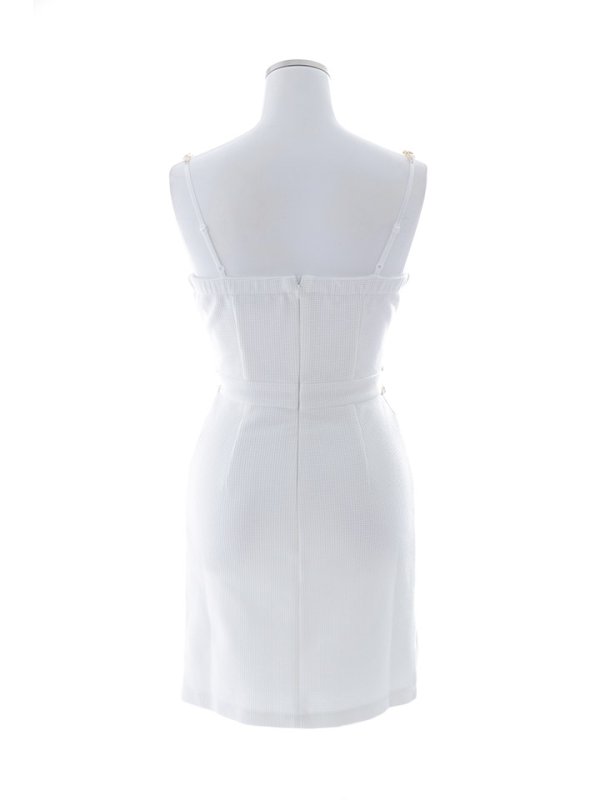 画像19: キャミソールドレス/チェーン/ワッフル/谷間見せ/背中見せ/タイト/ミニドレス/キャバドレス【S-Mサイズ/2カラー】[OF03] 【YN】dzy (19)