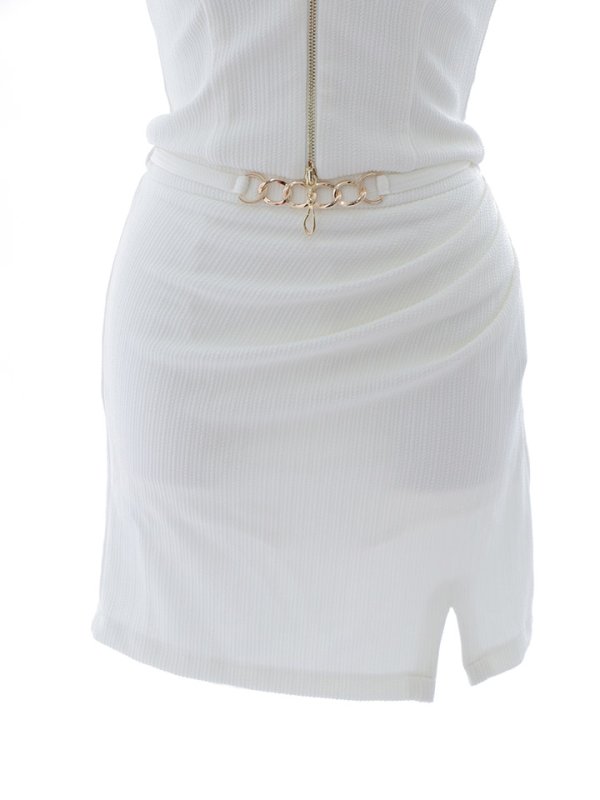 画像25: リブストライプキャミソールセットアップドレス/ジップアップ/ストレッチ/谷間見せ/ミニドレス/キャバドレス【XS-Lサイズ/2カラー】[OF03-U] 【YN】dzkc (25)