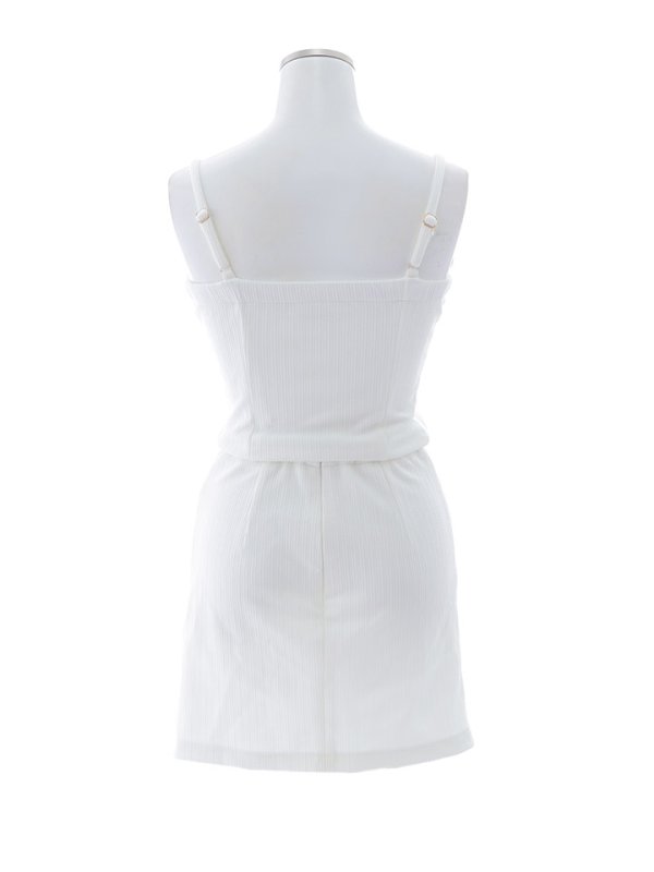 画像23: リブストライプキャミソールセットアップドレス/ジップアップ/ストレッチ/谷間見せ/ミニドレス/キャバドレス【XS-Lサイズ/2カラー】[OF03-U] 【YN】dzkc (23)