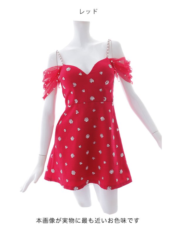 画像26: 【送料無料!】新色登場！オフショルワンピースドレス/パール/スパンコール/谷間見せ/背中見せ/Aライン/ミニドレス /キャバドレス【XS-Lサイズ/3カラー】[OF03-X] 【YN】dzc (26)