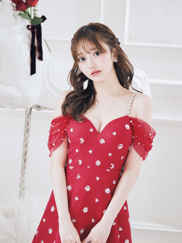 画像9: 【送料無料!】新色登場！オフショルワンピースドレス/パール/スパンコール/谷間見せ/背中見せ/Aライン/ミニドレス /キャバドレス【XS-Lサイズ/3カラー】[OF03-X] 【YN】dzc (9)