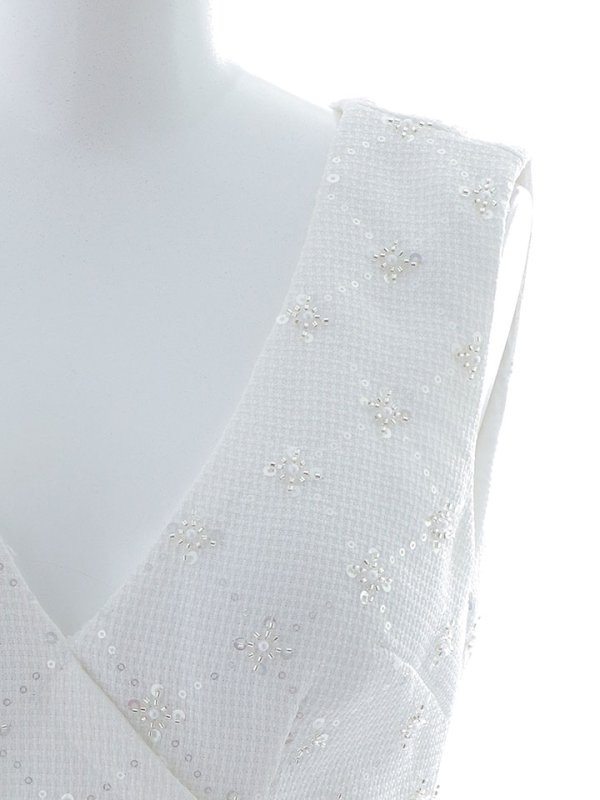 画像28: ノースリーブドレス/パール/ビジュー/ボタン/谷間見せ/背中隠し/ミニドレス/キャバドレス【XS-Lサイズ/2カラー】[OF03-X] (28)