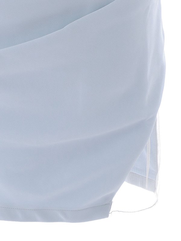 画像16: Lサイズ登場!シフォンシアードレス/キャミソール/ビジュー紐/リボン/ノースリーブ/透け感/スリット/谷間見せ/背中見せ/ミニドレス/キャバドレス【XS-Lサイズ/1カラー】[OF03] 【YN】dzj (16)