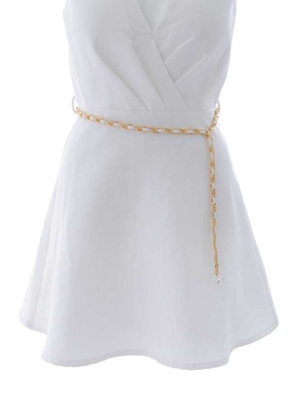 画像16: チェーンベルトシャツミニドレス/キャバドレス【XS-Mサイズ/1カラー】[OF03] 【YN】dzj (16)