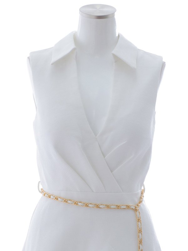 画像15: チェーンベルトシャツミニドレス/キャバドレス【XS-Mサイズ/1カラー】[OF03] 【YN】dzj (15)