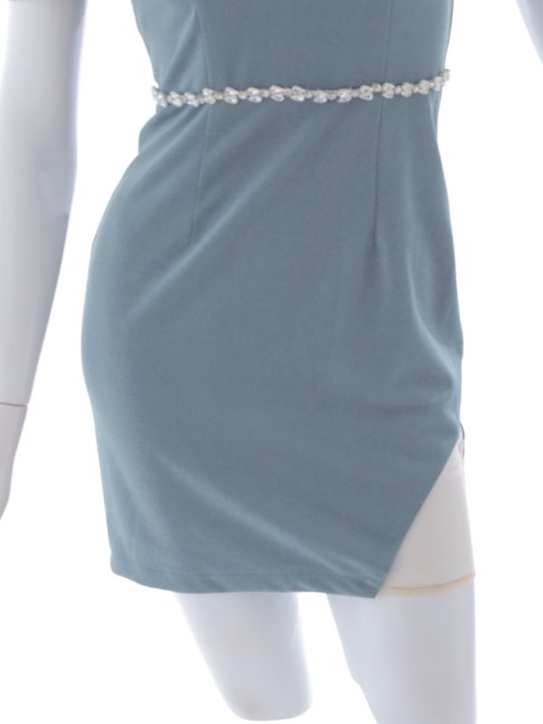 画像18: SALE!ドレープオフショルラメドレス/ビジュー/パール/キャミ/タイト/谷間見せ/背中見せ/キャバドレス/ミニドレス【XS-Mサイズ/2カラー】[OF03] 【YN】dzws (18)