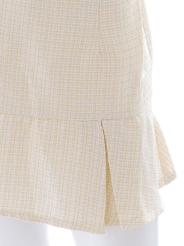 画像16: 【送料無料!】 ツイードセットアップドレス/2ピース/ビジュー/チュール袖/谷間見せ/背中隠し/ミニドレス/キャバドレス【XS-Lサイズ/1カラー】[OF03] 【YN】dzwv (16)