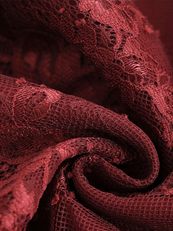 画像23: 【送料無料!】花柄刺繍レースドレス/キャミソール/パール/チュール袖/谷間見せ/背中隠し/シアースリット/透け感/ミニドレス/キャバドレス【XS-XLサイズ/2カラー】[OF03] 【YN】 (23)