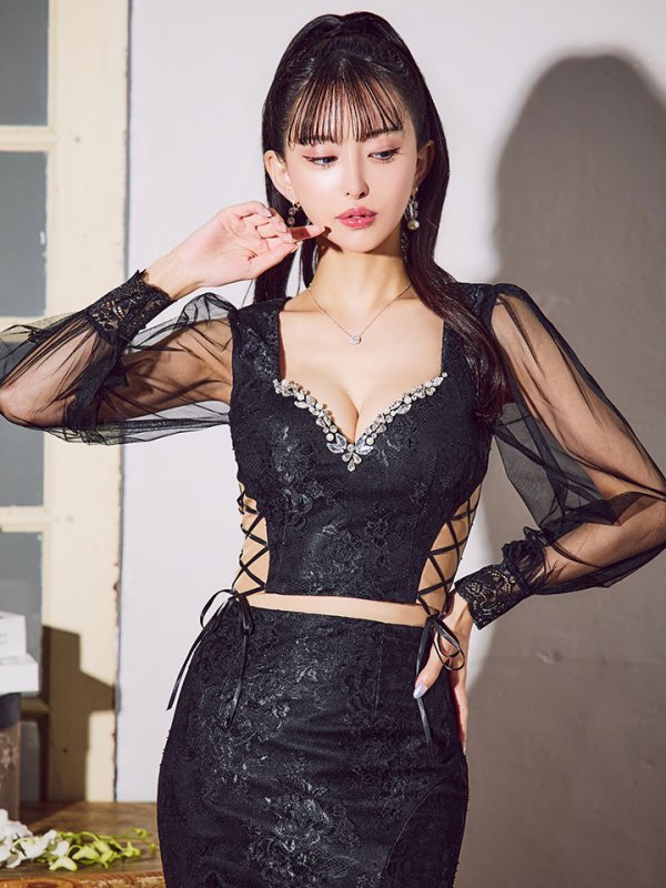 モデル：まおちゃる　身長：156cm　着用サイズ：Sサイズ