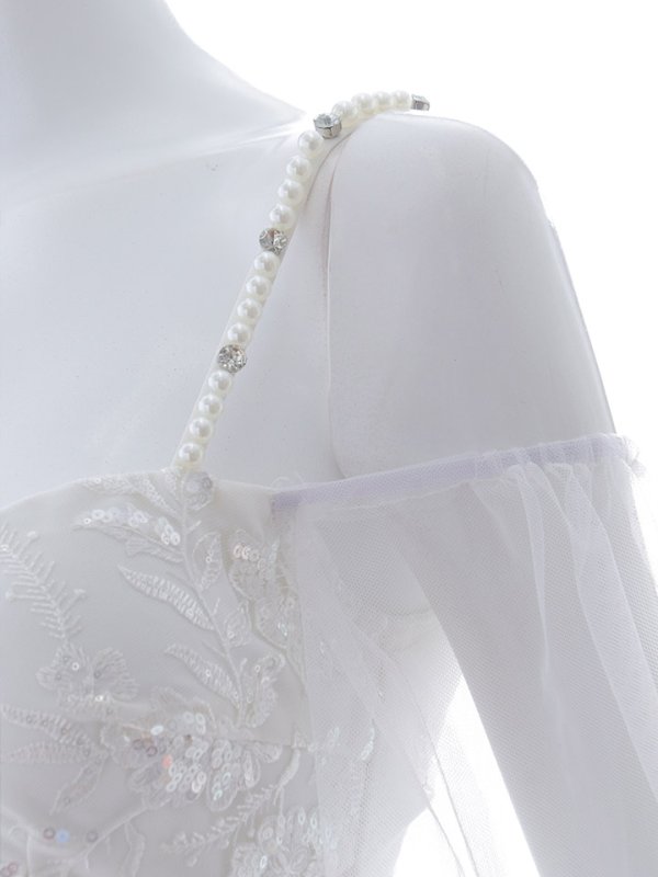 画像19: 【送料無料！】刺繍スパンコールドレス/パール/キャミ/チュール/スリット/谷間見せ/背中見せ/ロングドレス/キャバドレス【S-Lサイズ/2カラー】[OF03] 【YN】dzc (19)