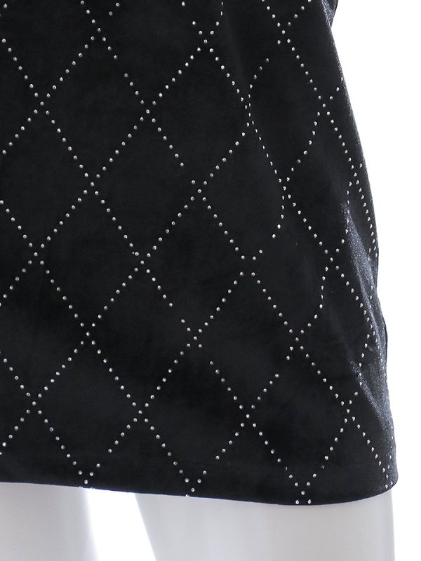 画像22: ブラックベロアドレス/リボン/ビジュー/谷間見せ/背中隠し/ミニドレス/キャバドレス【XS-Lサイズ/2カラー】[OF03] 【YN】dzcv (22)