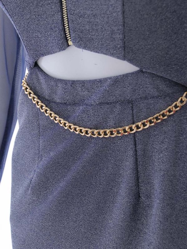 画像22: 再入荷!【送料無料！】シアースリーブタイトドレス/チェーン/フロントジップ/ラメ/ミニドレス/キャバドレス【XS-Mサイズ/2カラー】[OF03] 【YN】dzw (22)