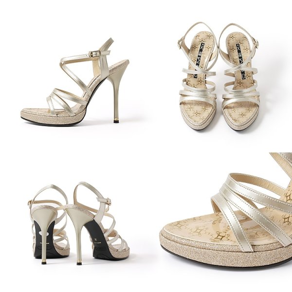 画像11: 【COMEX】 3color/ 12cmヒール/ エナメル/ ピンヒール/ ハイヒール/ ストラップサンダル[OF02] (11)