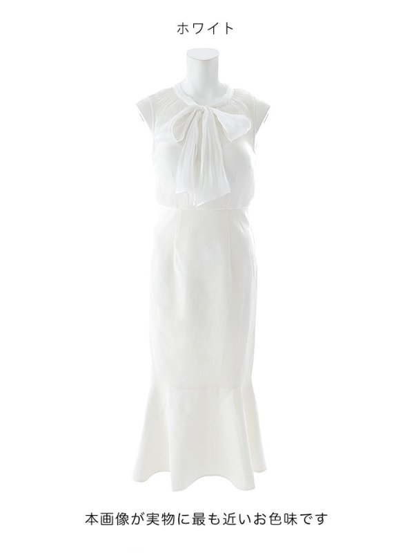画像20: リボンマーメイドワンピースドレス/キャバドレス【S-Lサイズ/2カラー】[OF03]【YN】dzcLD (20)