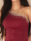 ワインレッド　モデル：ゆりお　身長：165cm　着用サイズ：Sサイズ