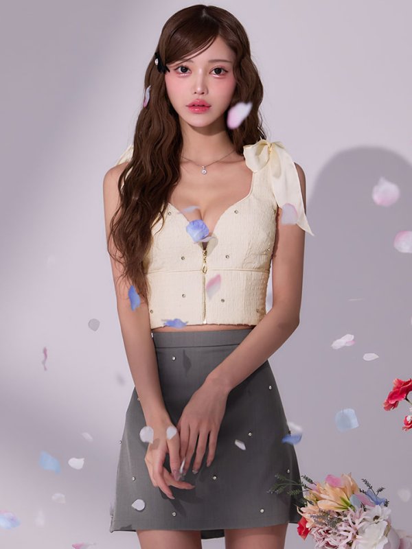 モデル：るりぴ　身長：165cm　着用サイズ：Sサイズ