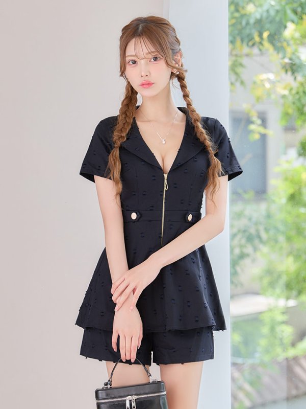 ネイビー　モデル：るりぴ　身長：165cm　着用サイズ：Sサイズ