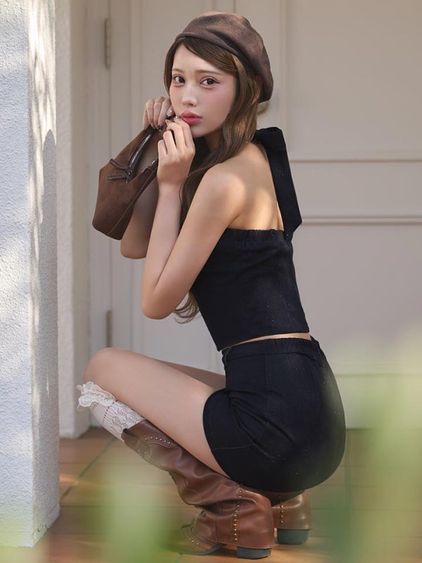 モデル：るりぴ　身長：165cm　着用サイズ：Sサイズ