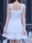 ホワイト モデル：ももか　身長：156cm　着用サイズ：Sサイズ