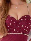 ワインレッド　モデル：るりぴ　身長：165cm　着用サイズ：Sサイズ