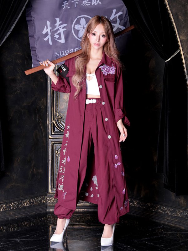 画像10: 【即日発送】門りょうちゃん着用特攻服コスプレセット【sugar nineハロウィン4点セット】【S-XLサイズ/6カラー】(7137SB)[HC02] (10)