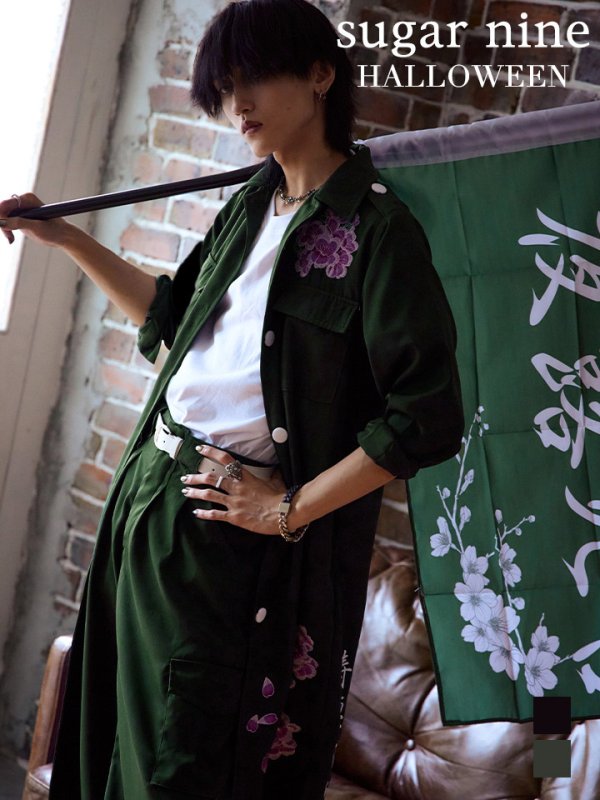 画像2: 【即日発送】特攻服コスプレセット【sugar nineハロウィン4点セット】【S-XLサイズ/8カラー】(7137SB)[HC03] (2)