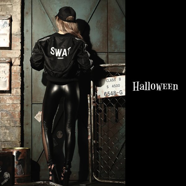 画像6: 【SALE!!】【即日発送】【ハロウィン5点セット】MA-1付きSWATコスプレ【S-Lサイズ/1カラー】（HC206SB_B / SDELIGHT-658）[OF01] (6)