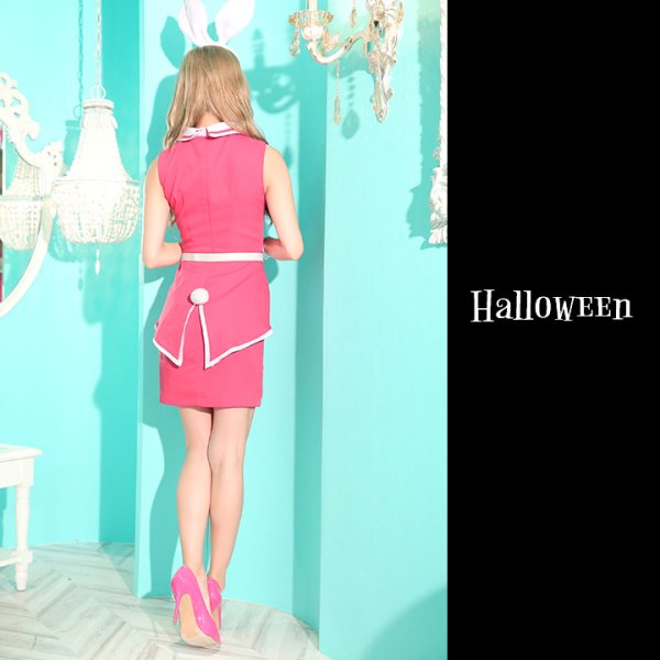 画像5: 【値下げ！】【即日発送】【ハロウィンコスプレ5点セット】ピンクドールバニー【S-XLサイズ/1カラー】（ W001795/ SAMU20P）[HC03] (5)