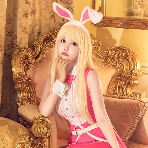 画像7: 【SALE!!】【即日発送】ピンクドールバニー【ハロウィンコスプレ5点セット】【S-XLサイズ/1カラー】（ WW-016AF）[HC03] (7)