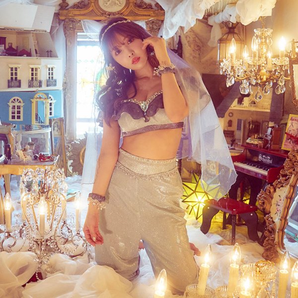 画像3: 【即日発送】アラビアンガール/アラジンコスプレセット【ハロウィン4点セット】【S-Mサイズ/2カラー】[HC03] (3)