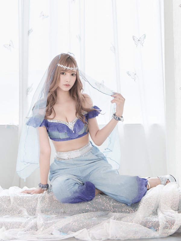画像10: 【即日発送】アラビアンガールコスプレセット【ハロウィン4点セット】【S-Mサイズ/2カラー】[YMT] (10)