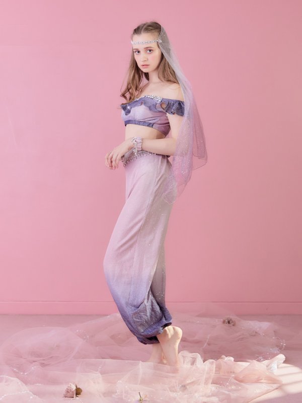 画像6: 【即日発送】アラビアンガールコスプレセット【ハロウィン4点セット】【S-Mサイズ/2カラー】[HC03] (6)