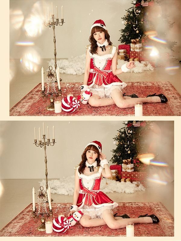 画像7: 【即日発送】【クリスマスコスプレ6点セット】【Malymoon/マリームーン】ドレスサンタ【フリーサイズ/1カラー】[OF03] (7)