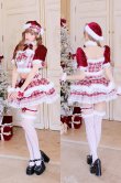 画像3: 【クリスマスコスプレ11点セット】【Malymoon/マリームーン】ホワイトヴェールチェックサンタ【2サイズ/1カラー】【予約/12月上旬発送予定】[HC03] (3)