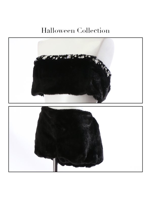 画像16: もこもこバニーコスプレ/アニマルコスプレセット【sugar nineハロウィンコスプレ6点セット】【FREEサイズ/1カラー】[HC03] (16)