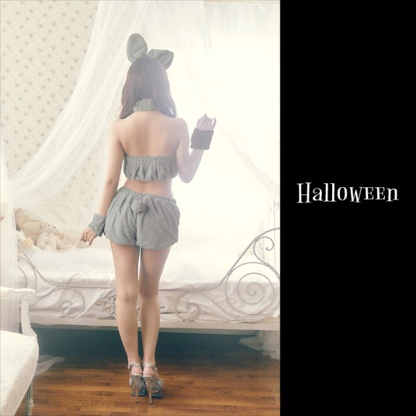 画像10: もこもこバニーコスプレ/アニマルコスプレセット【sugar nineハロウィンコスプレ6点セット】【FREEサイズ/1カラー】[HC03] (10)