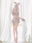 画像6: もこもこバニーコスプレ/アニマルコスプレセット【sugar nineハロウィンコスプレ6点セット】【FREEサイズ/4カラー】[YMT] (6)