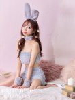 画像1: もこもこバニーコスプレ/アニマルコスプレセット【sugar nineハロウィンコスプレ6点セット】【FREEサイズ/4カラー】[OF01] (1)