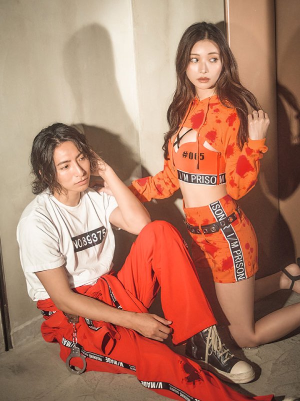 画像5: 【即日発送】【ハロウィン】オレンジ囚人コスプレ 【コスプレ4点セット】【コスプレ2点セット】【S-Mサイズ/1カラー】【S-XXLサイズ/1カラー】(HC206-SV)[OF01] (5)