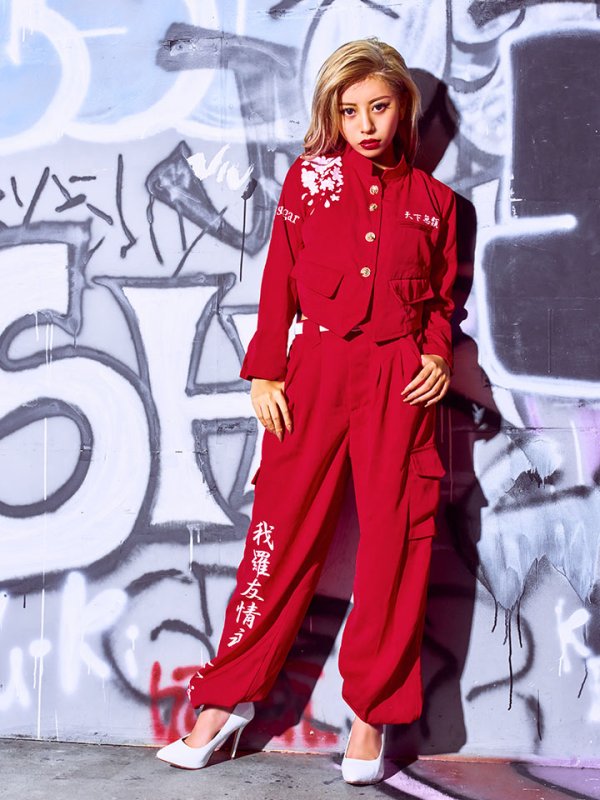 画像6: 【即日発送】即日発送! 短ラン/特攻服コスプレセット【sugar nineハロウィン3点セット】【S-XLサイズ/2カラー】(7137SB)【HC02】 (6)