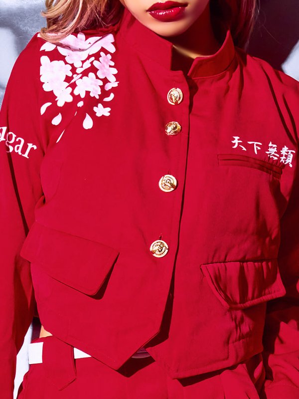 画像10: 【即日発送】即日発送! 短ラン/特攻服コスプレセット【sugar nineハロウィン3点セット】【S-XLサイズ/2カラー】(7137SB)【HC02】 (10)