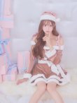 画像18: 【即日発送！】【サンタコス 4点セット】【S-Lサイズ/6カラー】グリッターリボン2段フレアサンタコスプレ[YMT] (18)