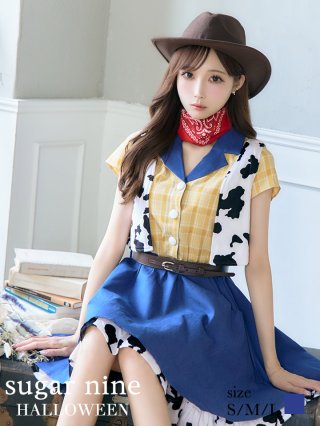 【ハロウィン】セクシーCAコスプレ/2ピース/セットアップ【コスプレ4点セット】 ハロウィン】セクシーCAコスプレ/2ピース/セットアップ