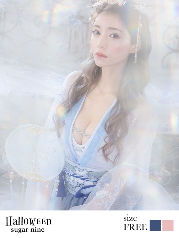 画像3: 【即日発送】漢服コスプレセット【sugar nineハロウィン3点セット】【フリーサイズ/1カラー】(SE03SB/H1001SB)【HC03】 (3)