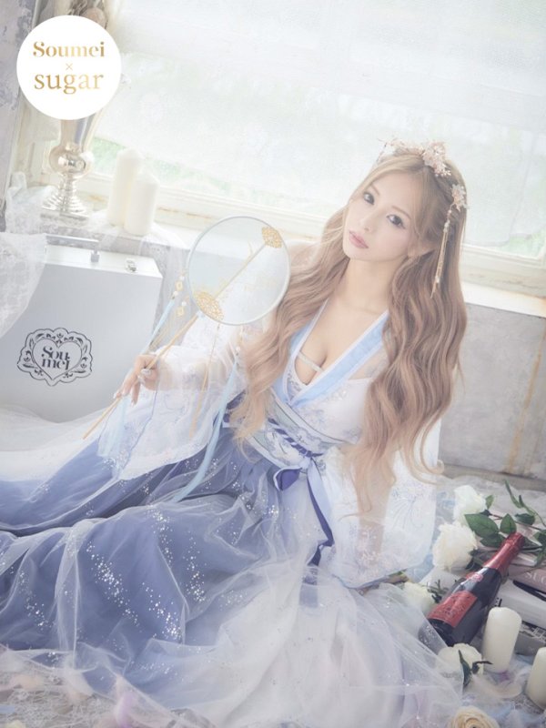 画像2: 【即日発送】漢服コスプレセット【sugar nineハロウィン3点セット】【フリーサイズ/1カラー】(SE03SB/H1001SB)【HC03】 (2)